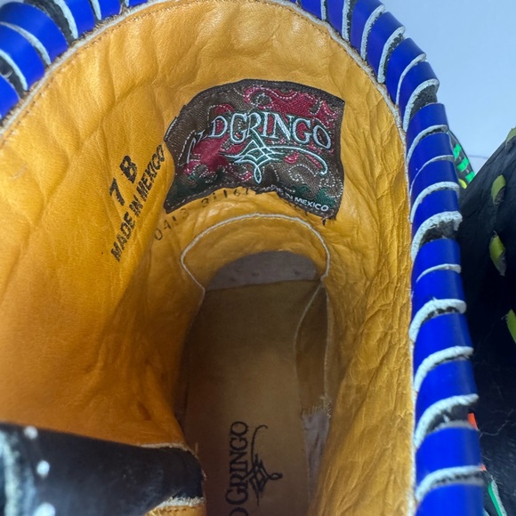 Women’s Old Gringo Hand Crafted Leather Boots Sz 7 - Picture 8 of 9